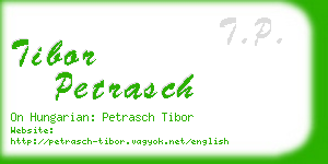 tibor petrasch business card